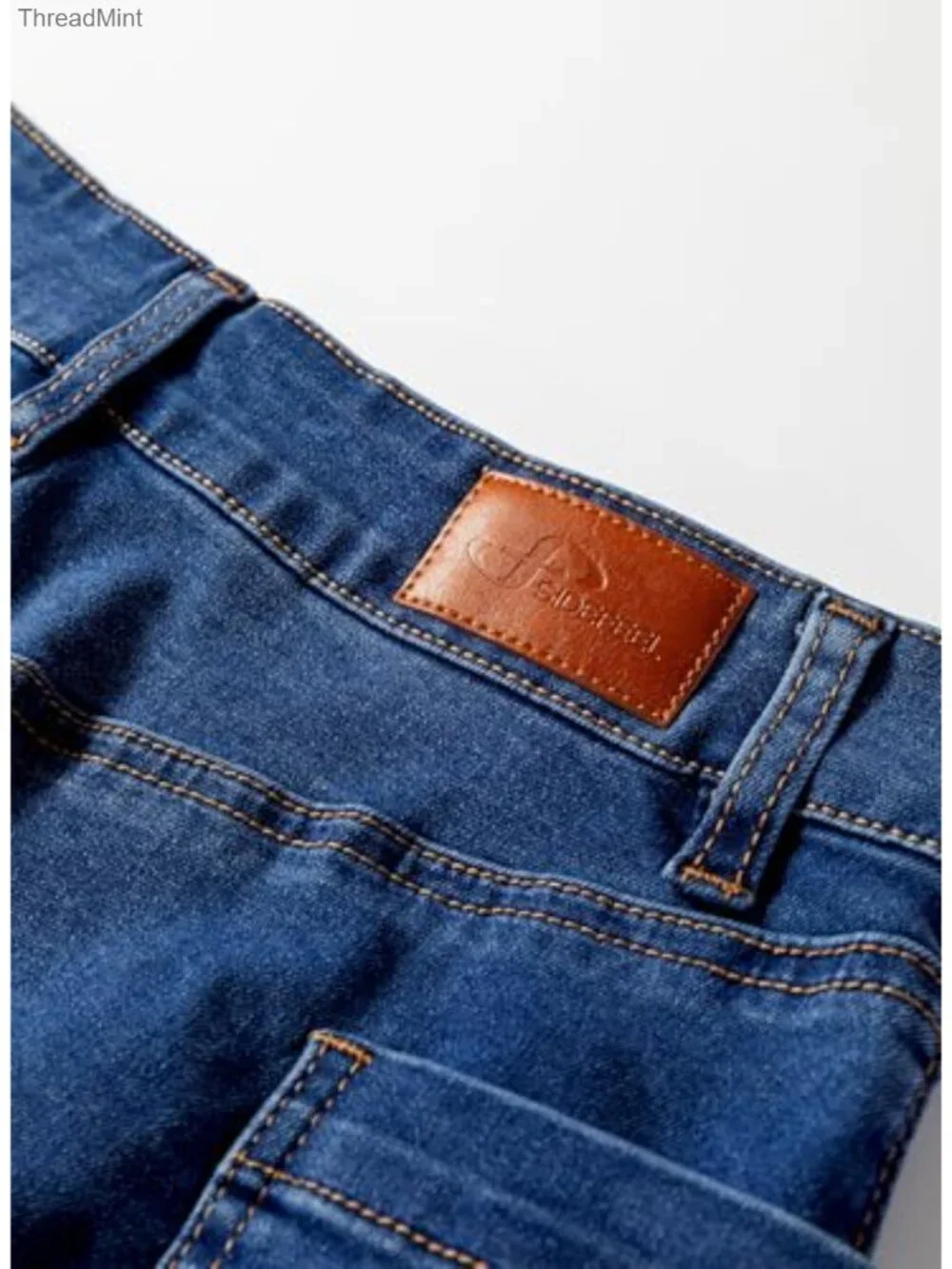 Women's High Rise Cargo Pocket Stretchy Denim Skirt, Above Knee Casual Mini